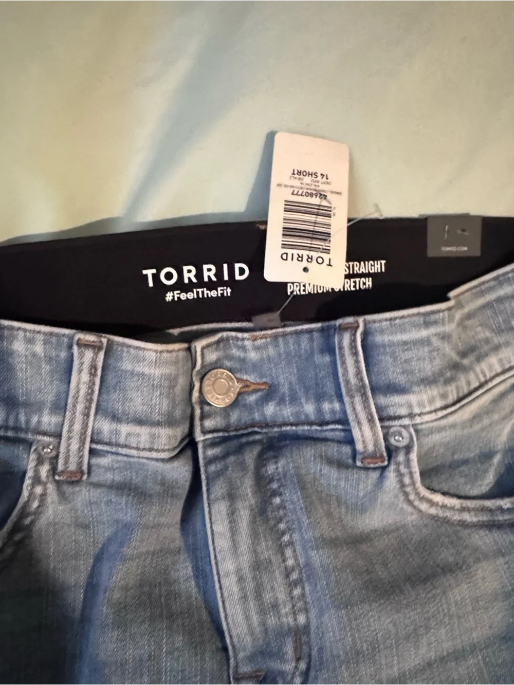 Torrid size 14S Bombshell Straight High-Rise Jean- Valencia